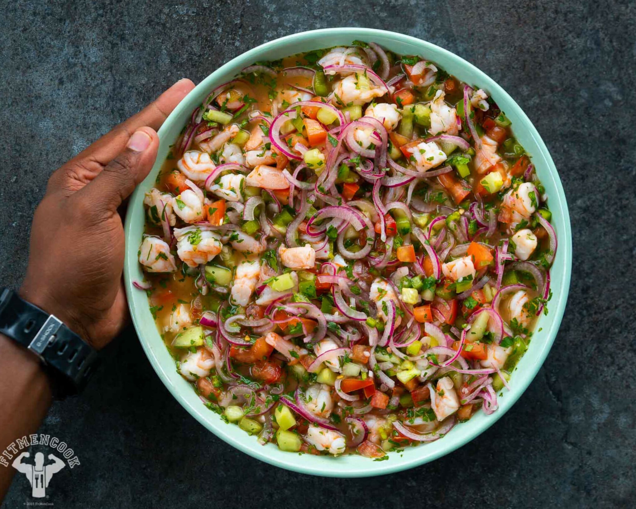 Preparing Ceviche