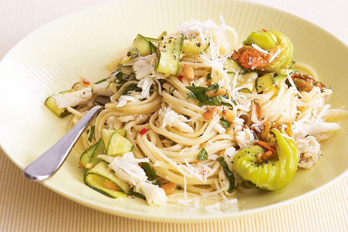 classic Crab And Courgette Pasta