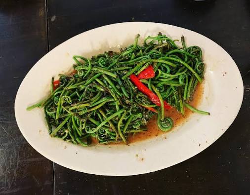 Midin Masak Belacan